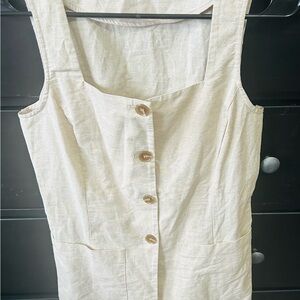 Moon River Cream Sleeveless Vest
